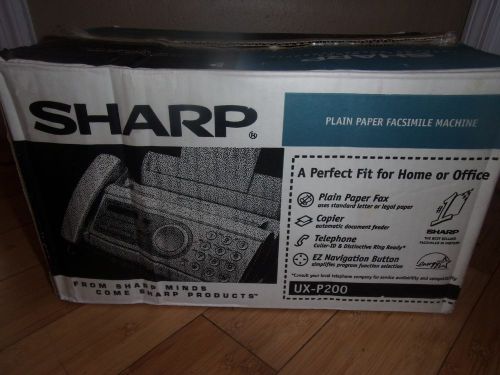 SHARP UX-P200 PLAIN PAPER FAX MACHINE COPIER - NEW IN OPENED BOX