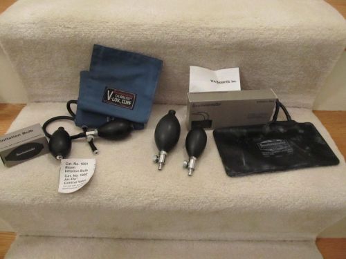 Baum Baumanometer Blood Pressure V-Lok Cuff, Air-Flo Bulbs &amp; Inflation Bag