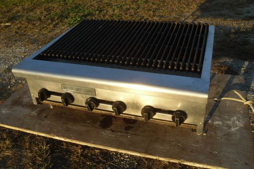 American Range Charbroiler 36&#034; AERB36NG Used Gas Char Broiler Grill Griddle