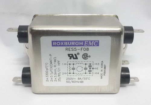Roxburgh emc res5-f08 chassis mounted filter single stage 8 amps *free shipping* for sale