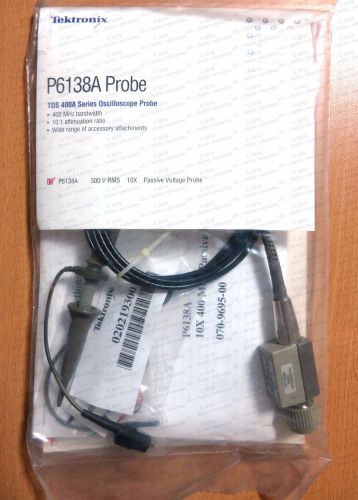 NEW Genuine Tektronix P6138A Passive Voltage Probe 10X 400 MHZ Oscilloscope
