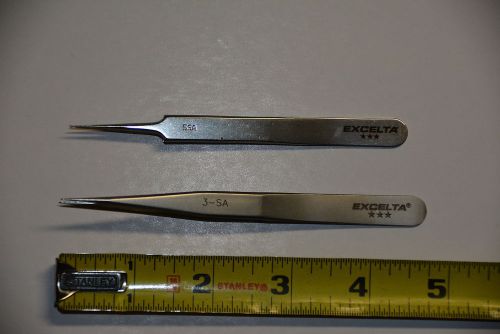 Excelta 5SA and 3SA Fine Tip Tweezers