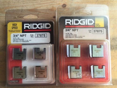 Ridgid 37875 3/4&#034; NPT Pipe Dies O-R 11-R OO-R 111-R 12-R 30-A 31-A NEW