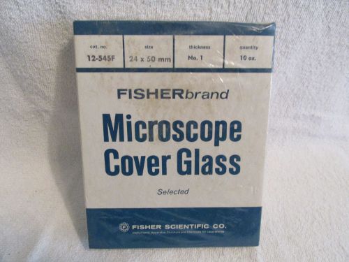FISHERBRAND MICROSCOPE COVER GLASS 12-545 F SIZE 24X50MM