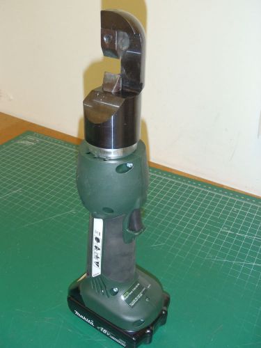 Greenlee gator ets12l 18v bolt cutter, makita batteries &amp; charger !54b! for sale