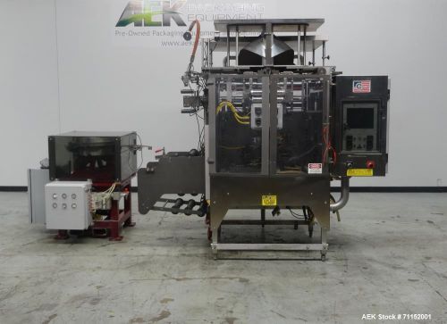 Used- Pacmac Model 9500 Vertical Form Fill and Seal Machine. Has a bag size rang