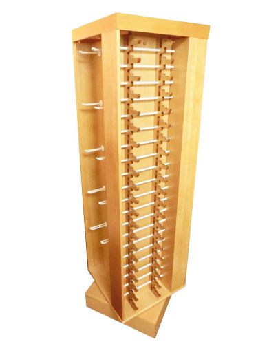 Wooden Rotatable Tower Display for General Merchandise Sunglasses Winter gloves