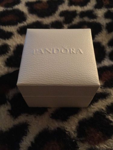 Pandora Charm Gift Box Empty White And Black
