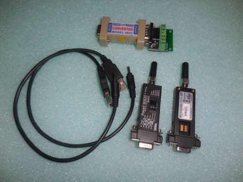 1 SET Parani SD200 Bluetooth transceiver, Power Cables &amp; 1 RS232-RS485 Converter