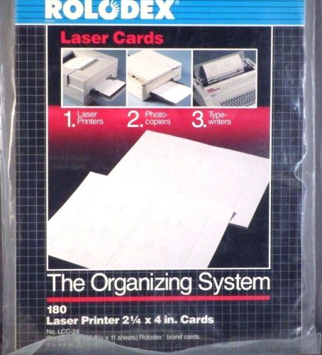 ROLODEX Laser Cards PRINTER PHOTOCOPY TYPING 150 Cards 25 SHEETS