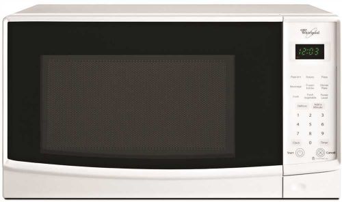 Whirlpool wmc10007aw 0.7 cu. ft. countertop microwave oven, white 700 watts for sale