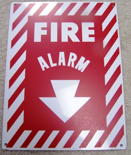 Fire alarm location sign new metal for sale