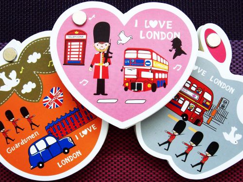 3X I Love London Memo Note Scratch Doodle Message Writing Pad Booklet Kid Gift A