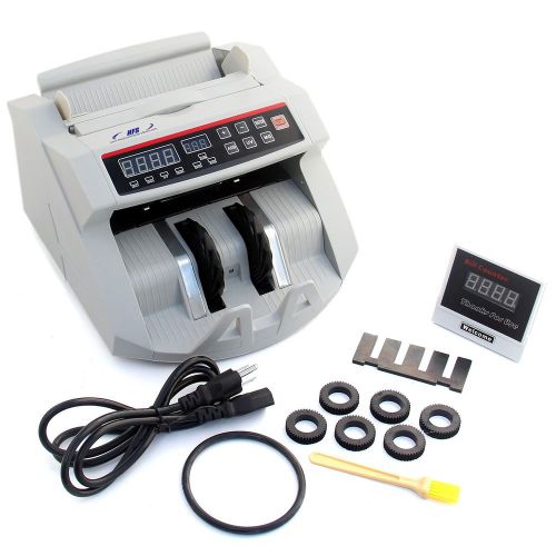 Hfs bill money counter worldwide currency cash counting machine uv &amp; mg count... for sale