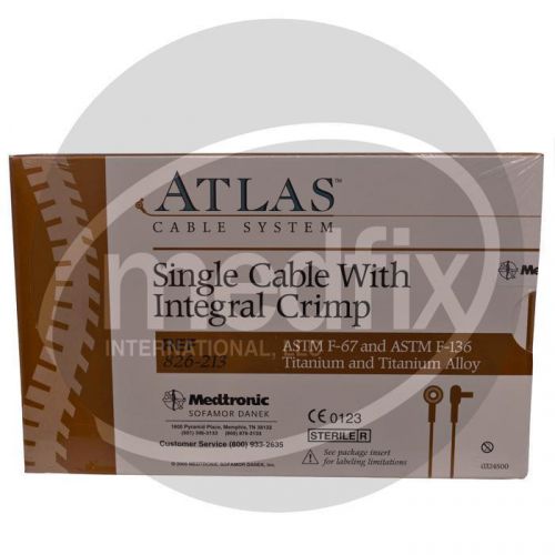 Medtronic Atlas Cable System TI Single Cable With Integral Crimp 826-213