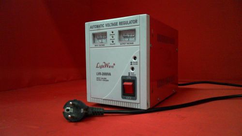 Light Wave- Automatic Voltage Regulator - 250 Volts - AS IS - LVR 2000VA