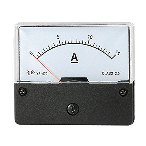 Uxcell dc 0-15a current range panel mount ampere meter gauge for sale