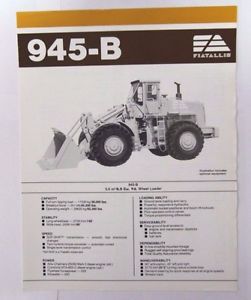 Fiat-Allis 945-B Wheel Loader sales and spec brochure