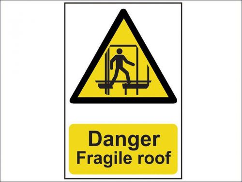 Scan - Danger Fragile Roof - PVC 200 x 300mm