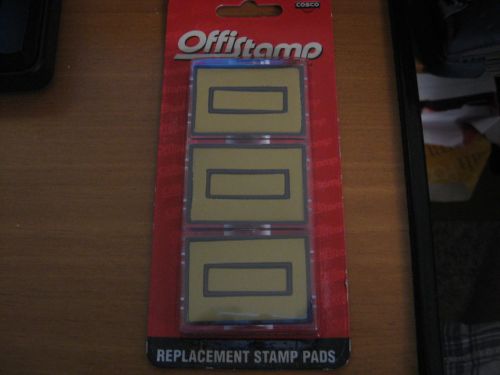 Cosco officstamp # 034515 replacement stamp pads -pk of 3