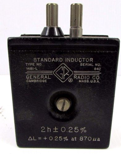 GENERAL RADIO PRECISION LAB STANDARD INDUCTOR 1481-L 2H +-0.25%