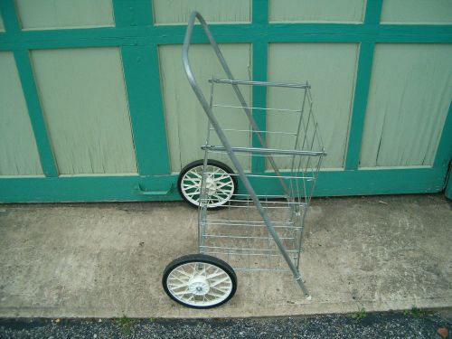 Folding wire metal shopping cart laundry cart flea farmers market cart for sale