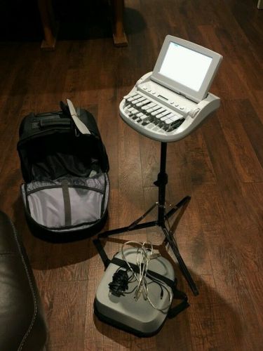 Wave student stenograph machine wide dz keys roller backpack book cd like new! for sale