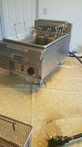 JCP Frialator FE-16-SS Countertop Fryer Pitco Stainless Steel Deep Fat Electric