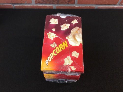 Movie Theater Butter  Popcorn Bags 32 Oz NEW 100 Qty