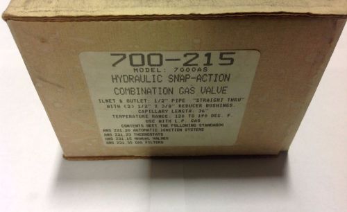 ~discounthvac~rb-700215-robertshaw hydraulic snap-action combo gas valve 1/2x1/2 for sale