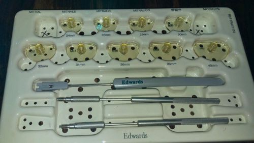Edwards Mitral Heart Valve Ring Sizer Set 1174. 12pc set and sterilizing case