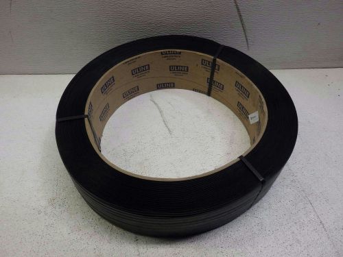 ULINE S-821 Poly Strapping 5/8&#034; x .020&#034; x 6,000&#039; Black