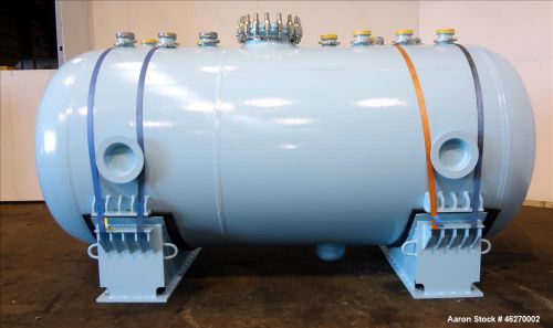 Unused- Pfaudler Glass Lined Chemstor Pressure Tank, 3,000 Gallon, 9114 Blue Gla