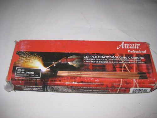 Arcair 3/8&#039;&#039; x 12&#039;&#039; copper coated gouging carbons pkg-50 pcs 22-063-003 for sale