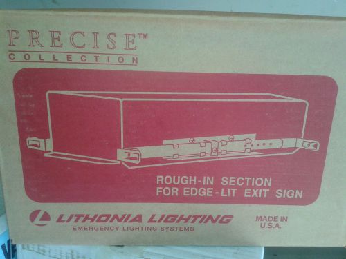 Lithonia lighting ela r lris 120/277 el n rough-in for edge lit exit sign for sale