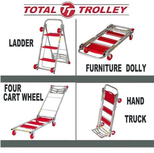 Total Trolley 4in1 Moving Dolly Cart Ladder Hand Truck BRAND NEW