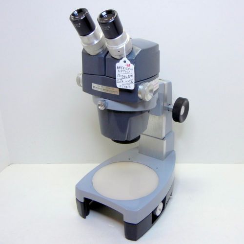 American optical 570 microscope w/deluxe stand 10xwf 40x ring light ready #168 for sale