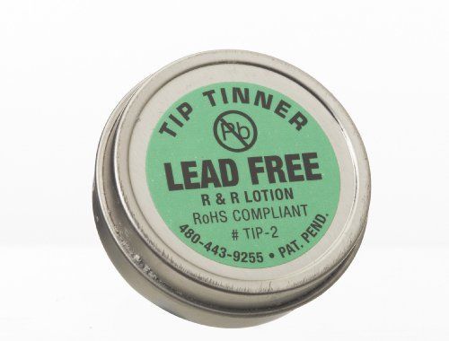 R&amp;R Lotion TIP-2 I.C. Lead Free Tip Tinner, 1-1/2oz Size, For Soldering Iron