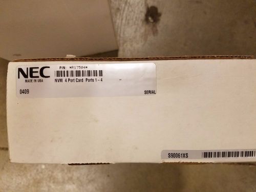 NEC / Nitsuko NVM Voice Mail 4 Port Card (base ports 1-4) MFG REFURBISHED