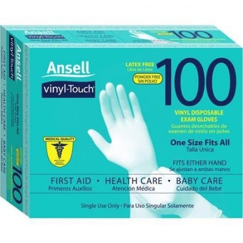 Ansell Vinyl Touch Gloves, 100ct