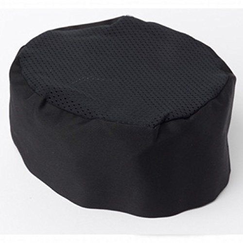 Chefskin chef cook surgeon beanie hat mesh top black design lite cool for sale