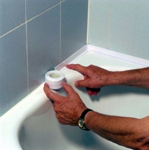 Hampton Direct Set Of 2 Adhesive Waterproof Caulk Tape White Tub Counter Sink
