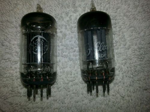 2 tubes ..12AX7 GE - D GETTER - VINTAGE TUBE - both tested 36/42