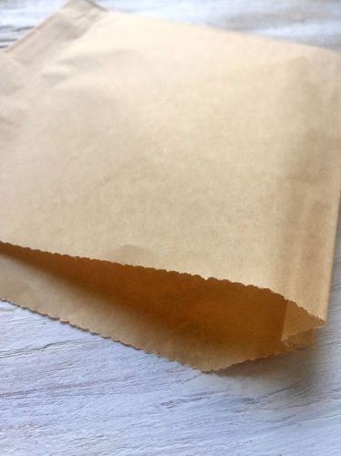 120 Plain Natural Kraft Paper Sandwich Snack Bags 6&#034; x 6.5&#034;