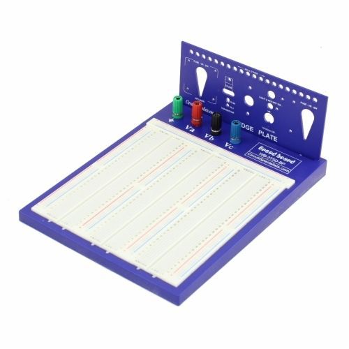 Solderless breadboard (2420 tie-points) with binding posts &amp; back plate for sale