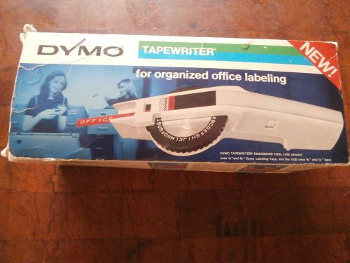 Vintage Dymo 1540 Tapewriter Tape Label Maker 1973 with box free shipping