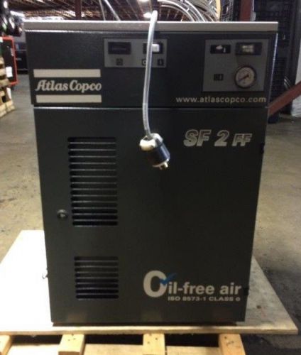 Atlas Copco oil free scroll compressor model SF2FF