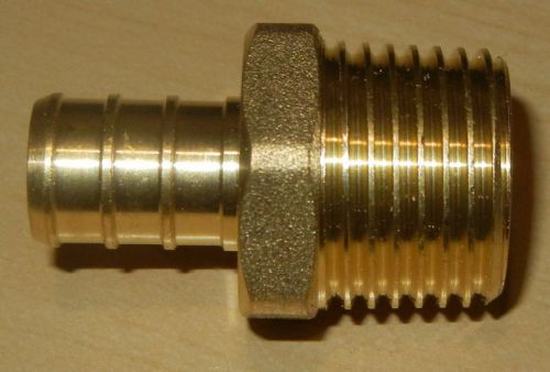 1/2&#034; pex x 1/2&#034; male npt threaded adapters brass crimp fittings lead free rifeng for sale