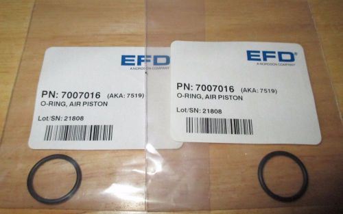 New lot of 2 efd / nordson 752 valve piston o-ring 7007016, aka 7519, nip mint for sale