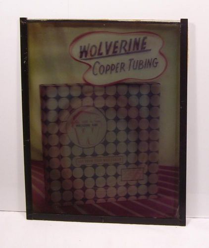 Vintage wolverine copper tube co.tubing advertisement transparency printing ad for sale